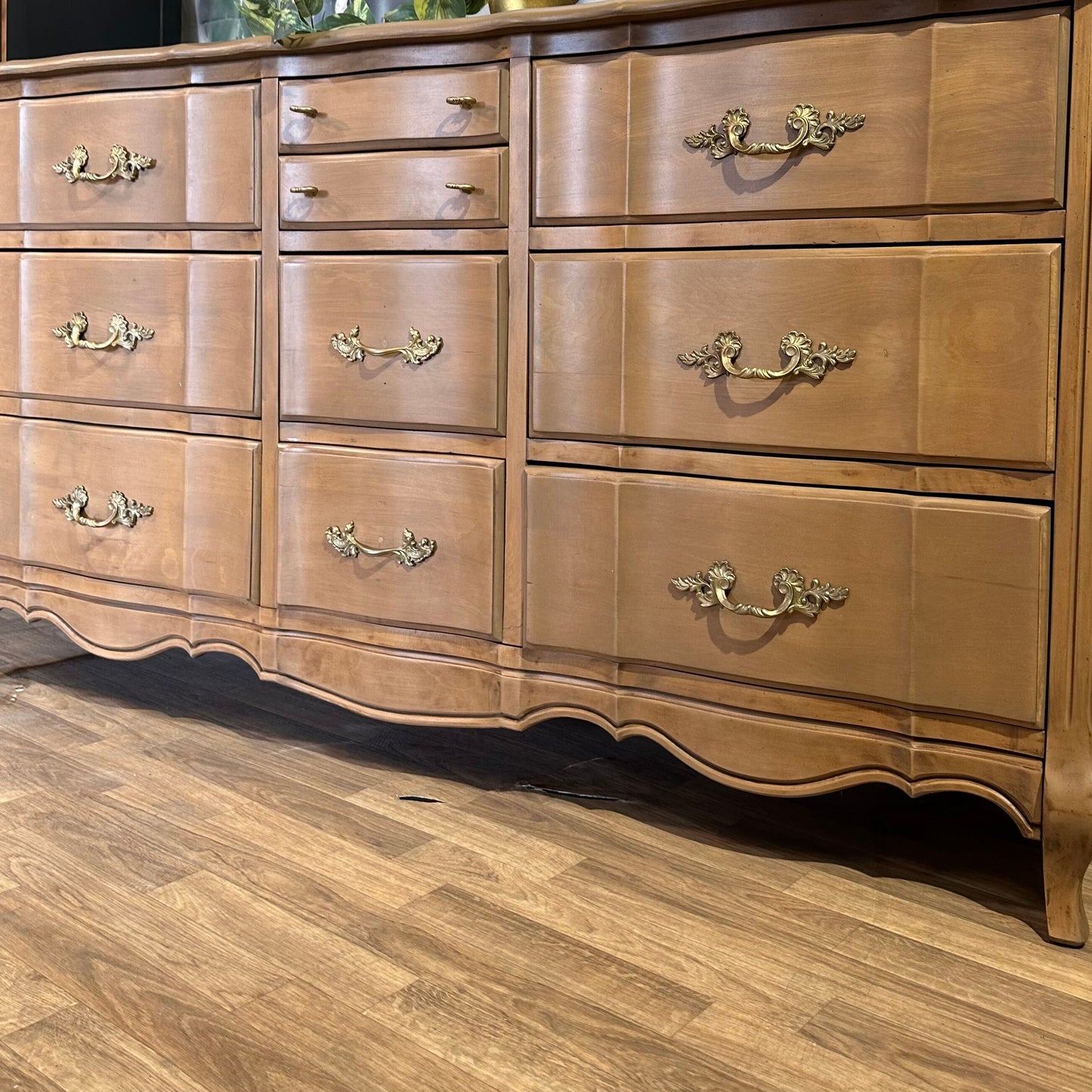 SOLD SOLD SOLD - French Provincial Wood 10 drawer vintage antique Dresser Buffet Restored -Do Not Purchase