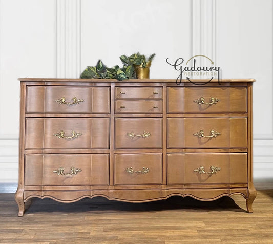 SOLD SOLD SOLD - French Provincial Wood 10 drawer vintage antique Dresser Buffet Restored -Do Not Purchase