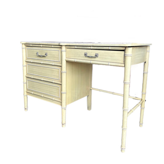 FREE SHIPPPING *** - Henry Link Faux Bamboo Vintage Bali Hai Computer Work Desk & Chair