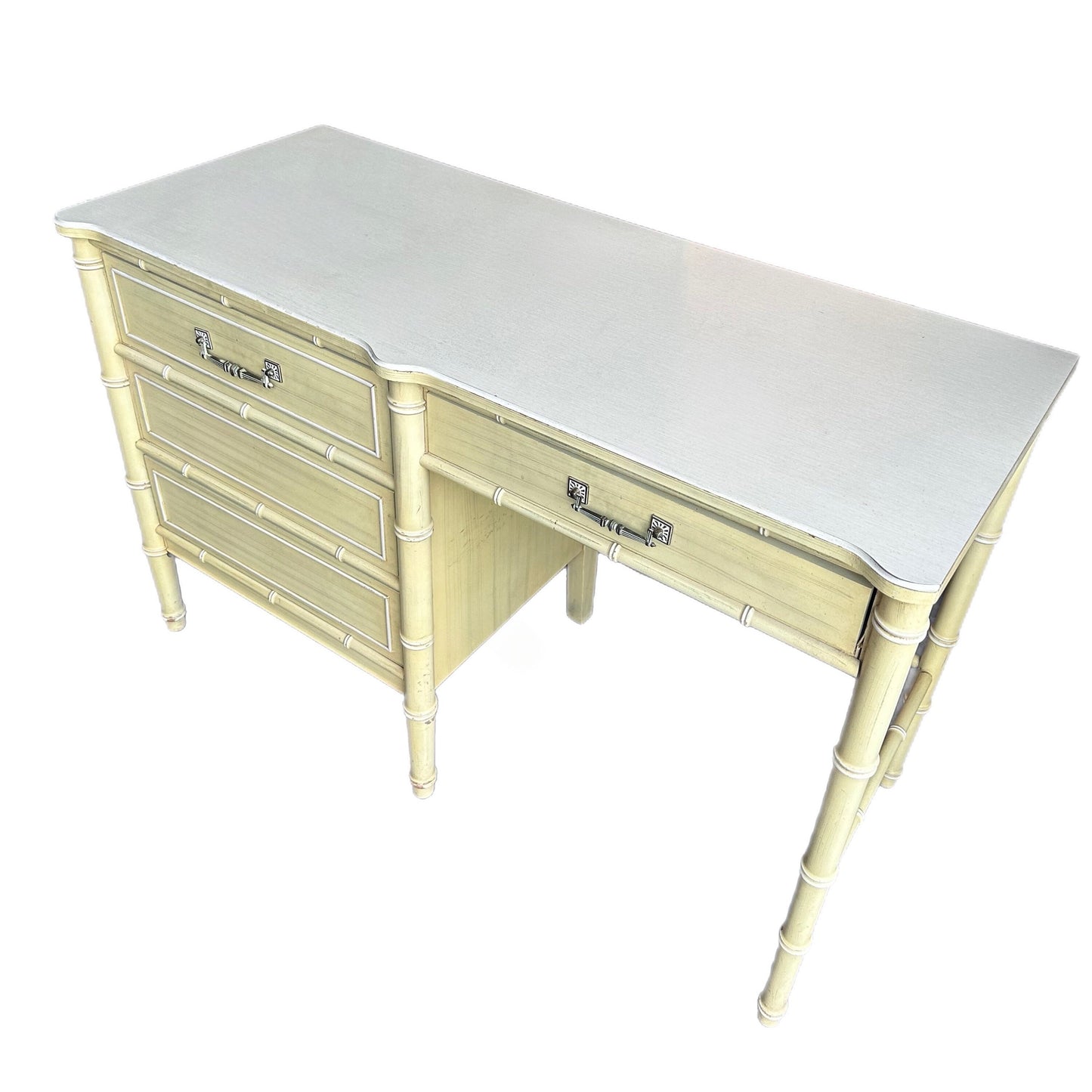 FREE SHIPPPING *** - Henry Link Faux Bamboo Vintage Bali Hai Computer Work Desk & Chair