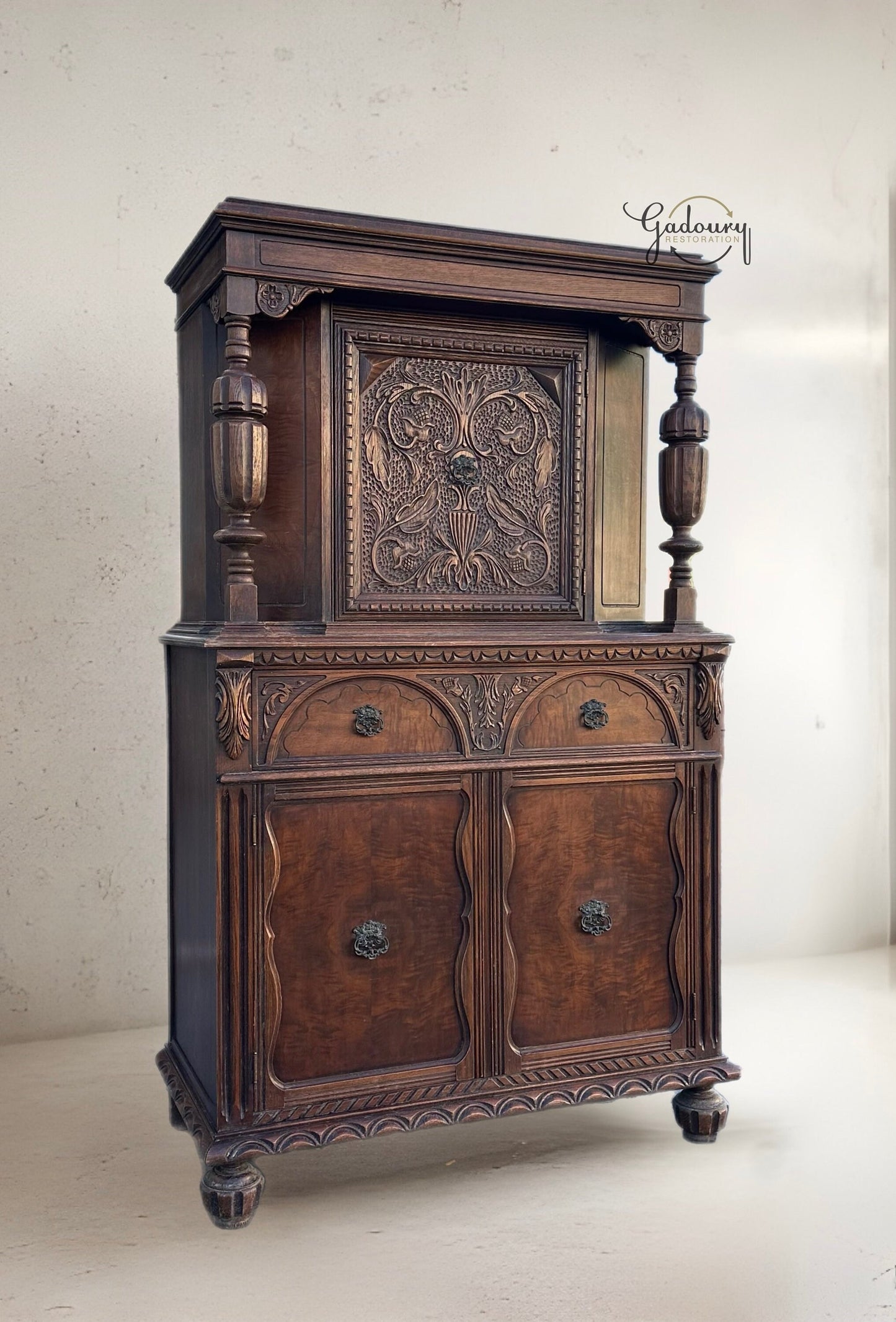 Vintage Ornate Hutch