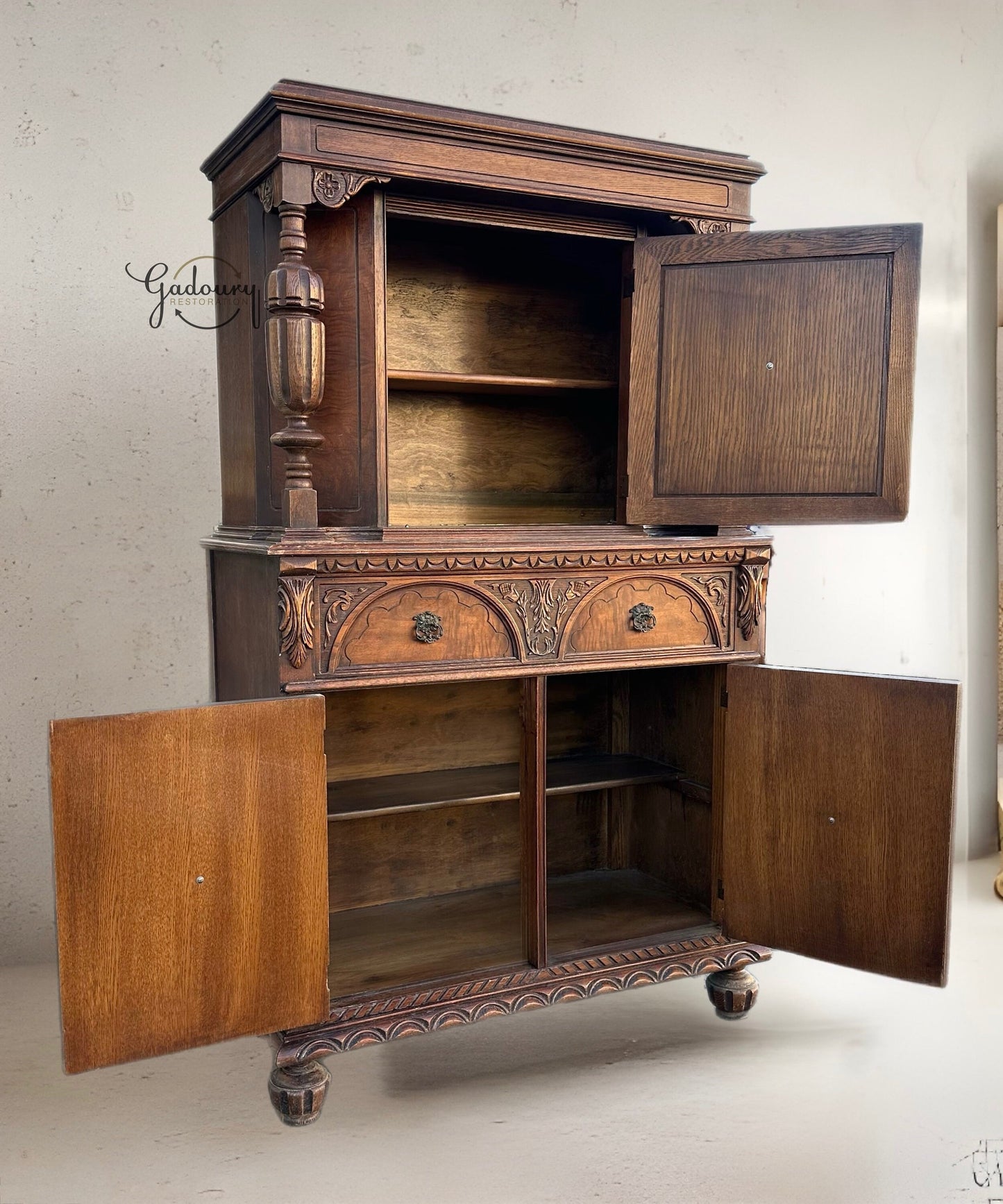 Vintage Ornate Hutch
