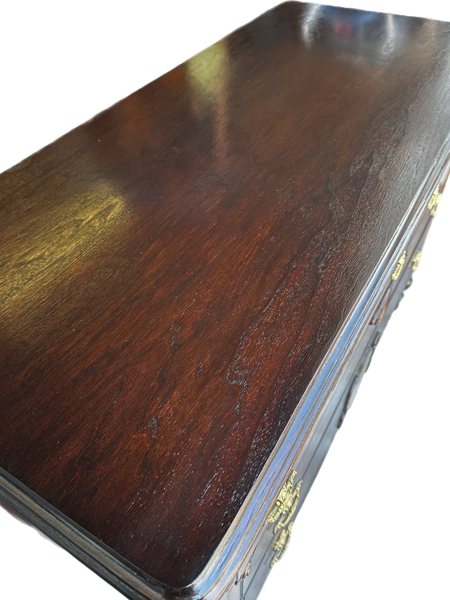 FREE SHIPPING *** Fully Restored Vintage Antique Solid Wood Ornate Gothic Chest of Drawers Vanity