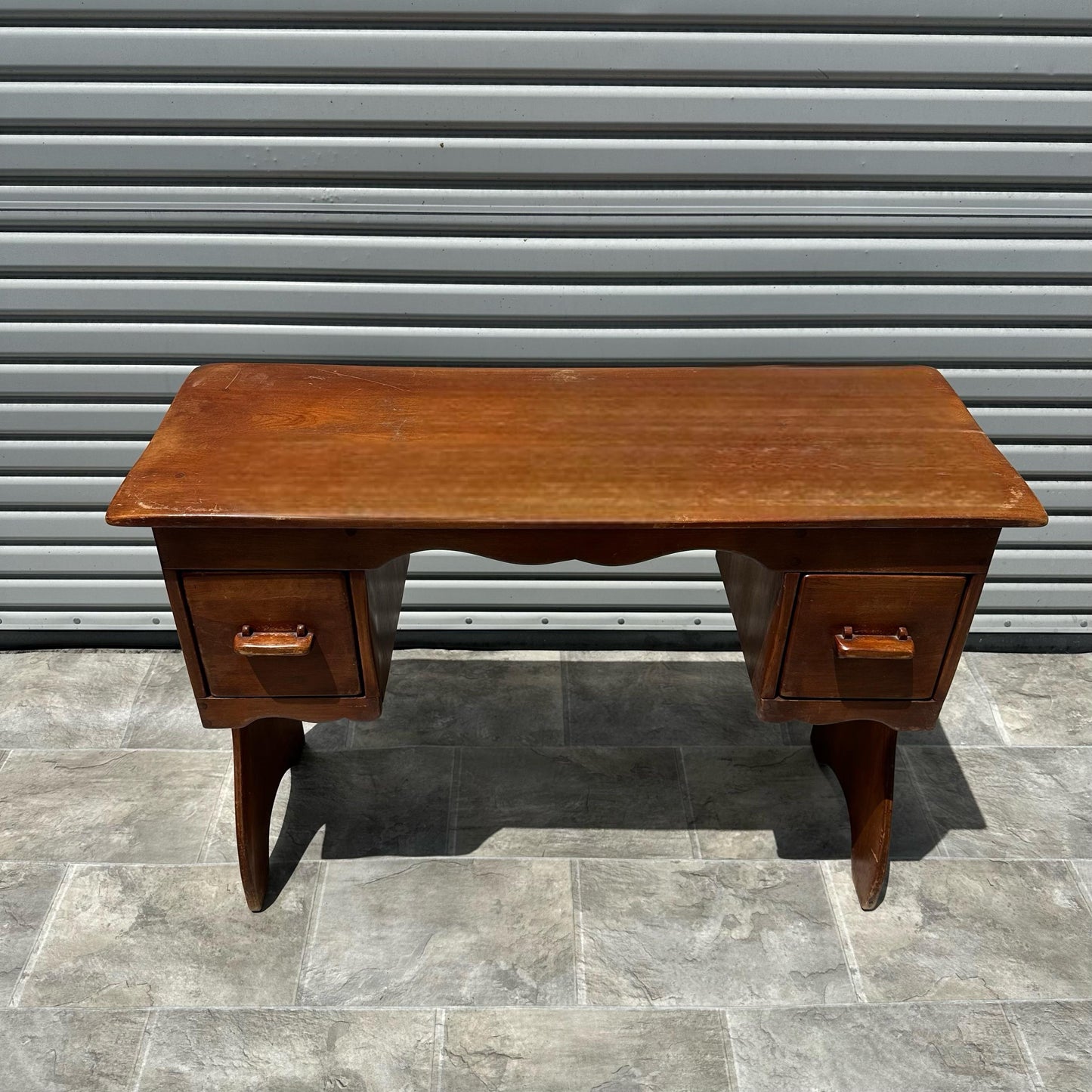 Restore/Paint ** Customize - Solid Maple Wood Antique Vintage Cushman Colonial Creation 5-63 Modern Mid Century Style Entry table Desk