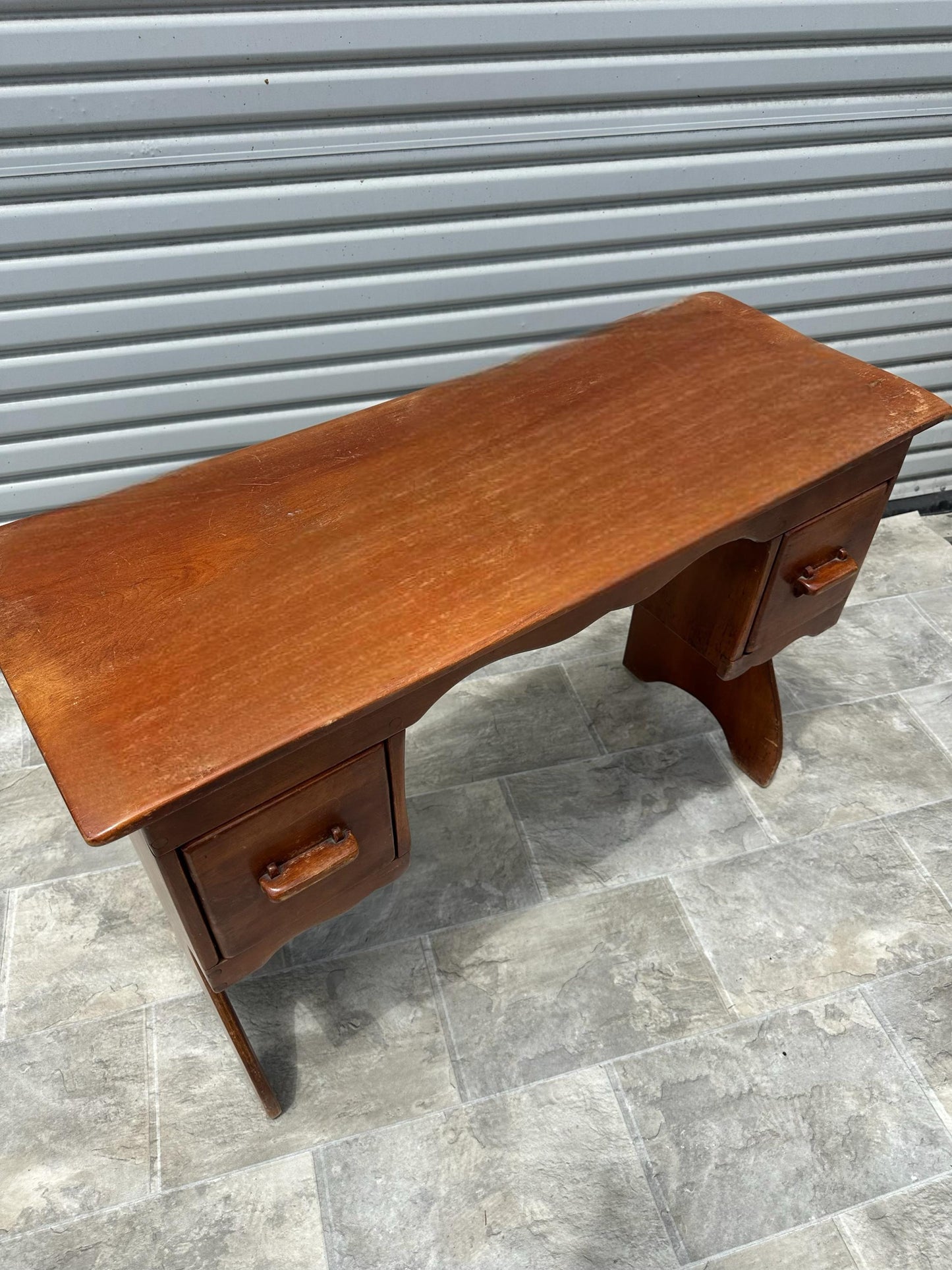 Restore/Paint ** Customize - Solid Maple Wood Antique Vintage Cushman Colonial Creation 5-63 Modern Mid Century Style Entry table Desk