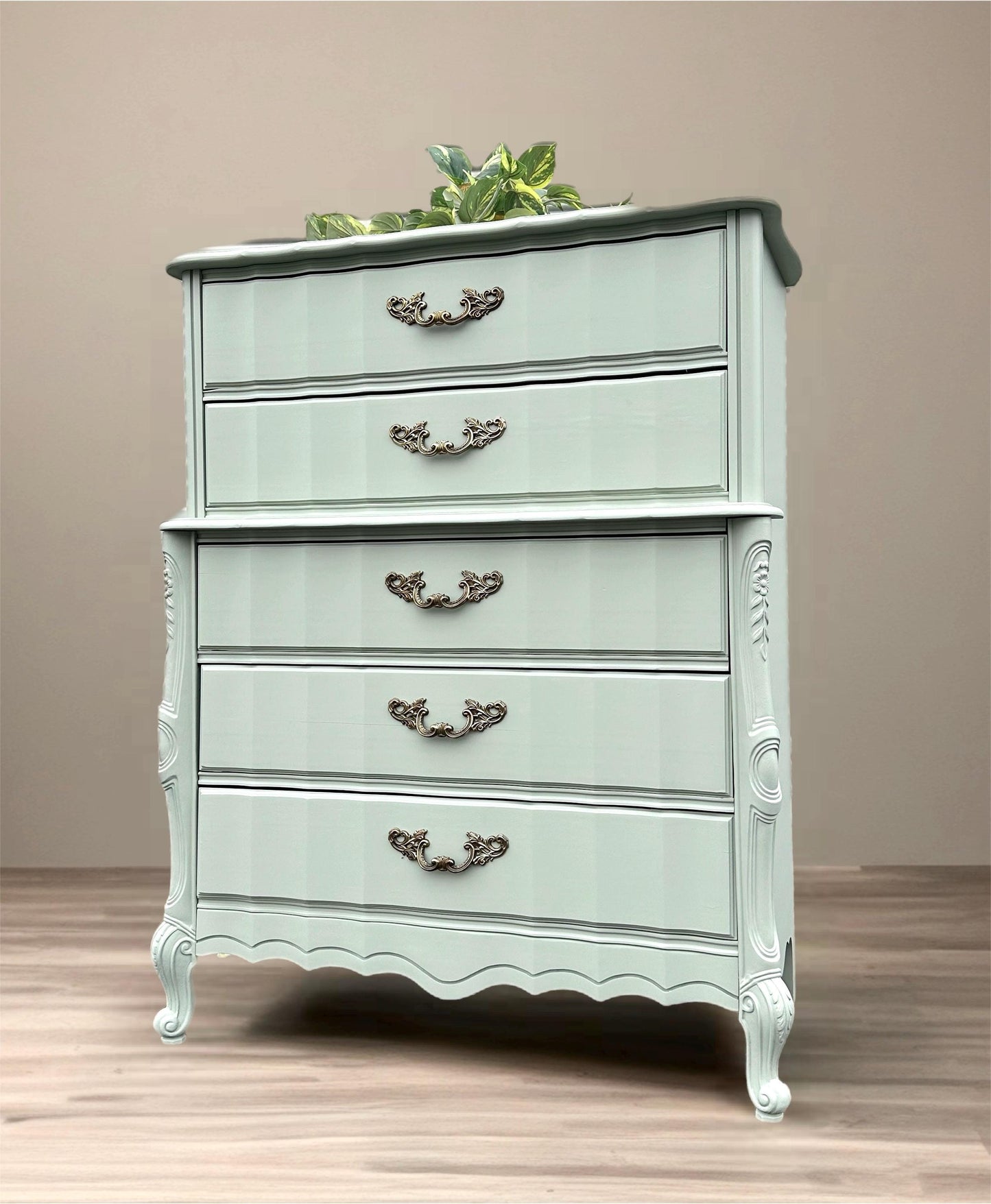 Customize/Paint** Glam Boardier French Provincial Solid Wood High Boy Tall Chest of drawers Antique Vintage Dresser Cabinet